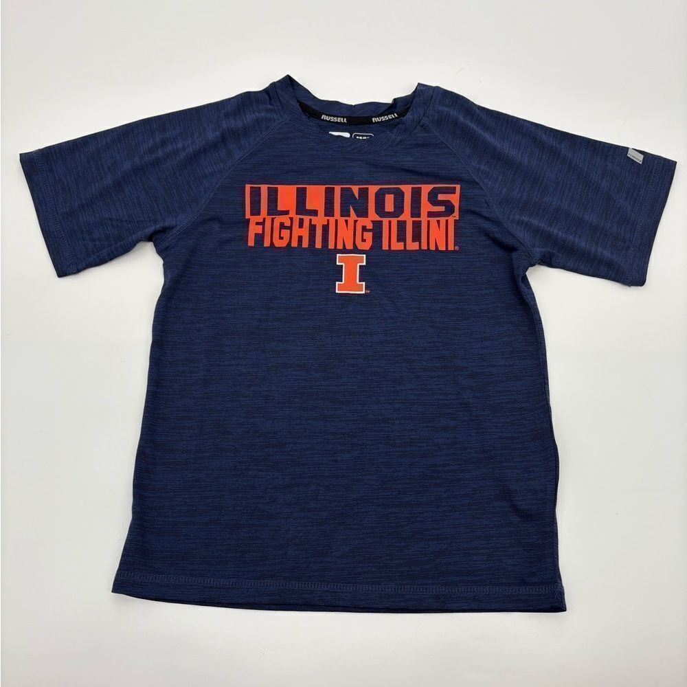 Russell Athletic Kids Navy Blue Illinois Fighting Illini Tee
